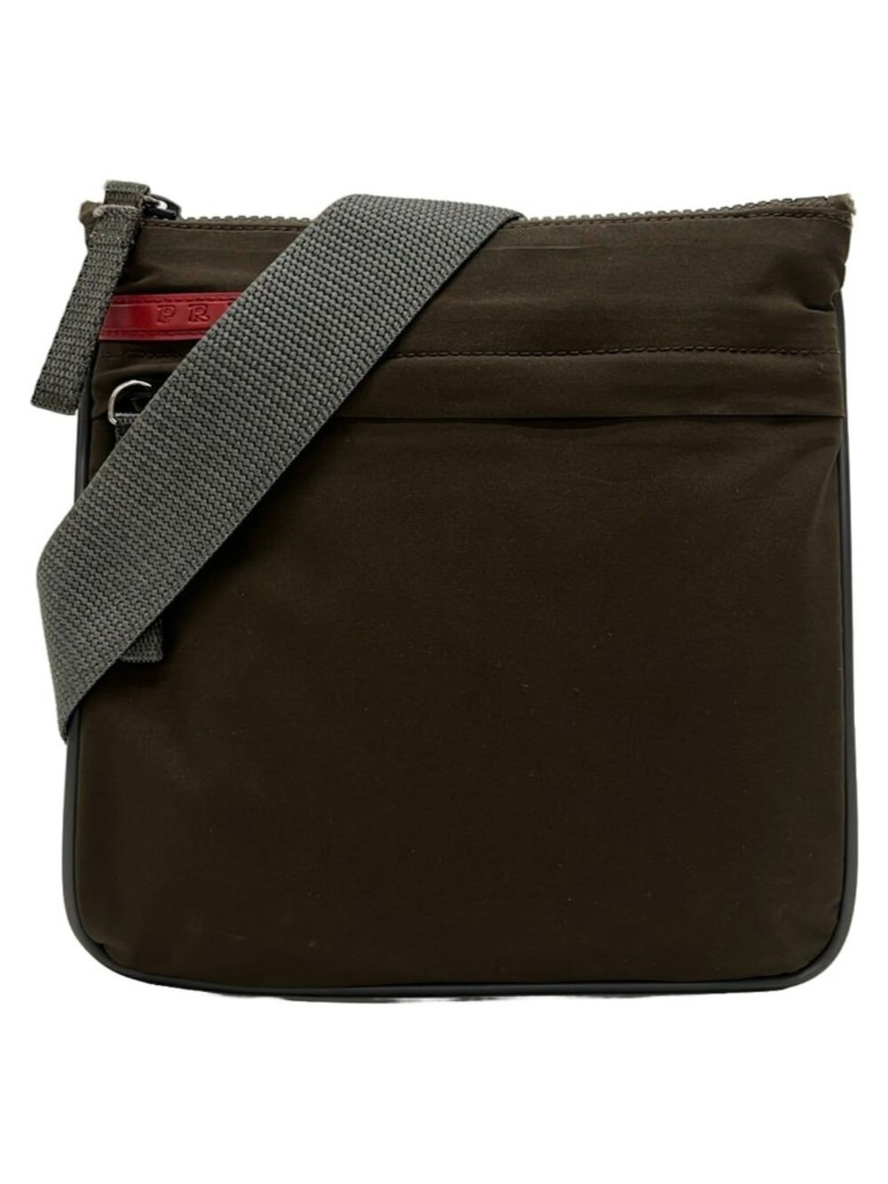 Prada Sport Shoulder Bag Dark Brown Gray